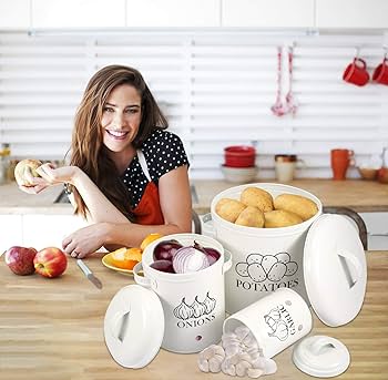 Potato, onion, garlic 3in1 perforated storage bins
