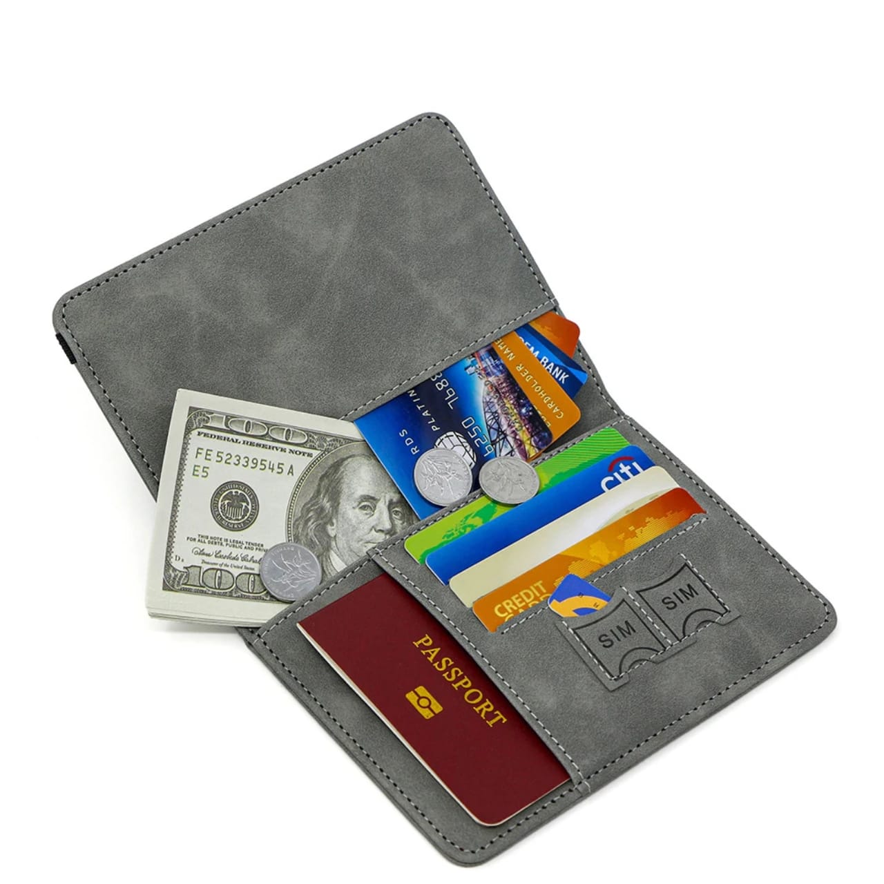 Passport Holder,Passport Cover  with RFID Blocker Plus Suitcase Tag