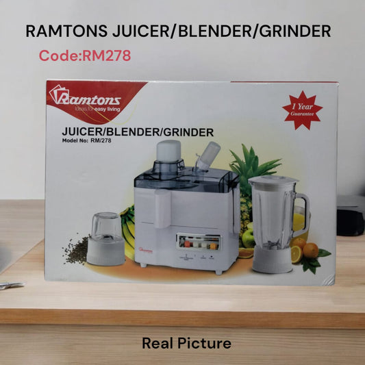 RM278 Ramtons 3-in-1 Juicer / Blender / Grinder