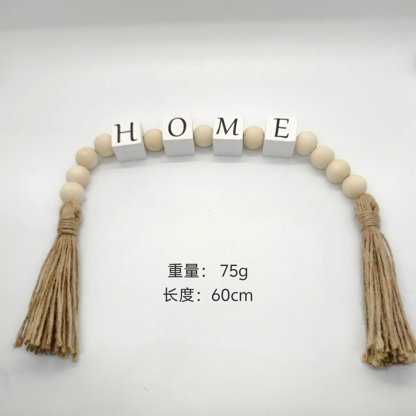 Natural-Color Bead + 12cm Tassel    60cm  ( HOME)