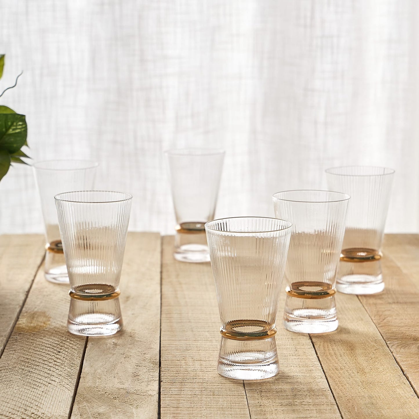 Nexus Luxe 6-Piece Hiball Glass Set 320 ml fusion of elegance and functionality