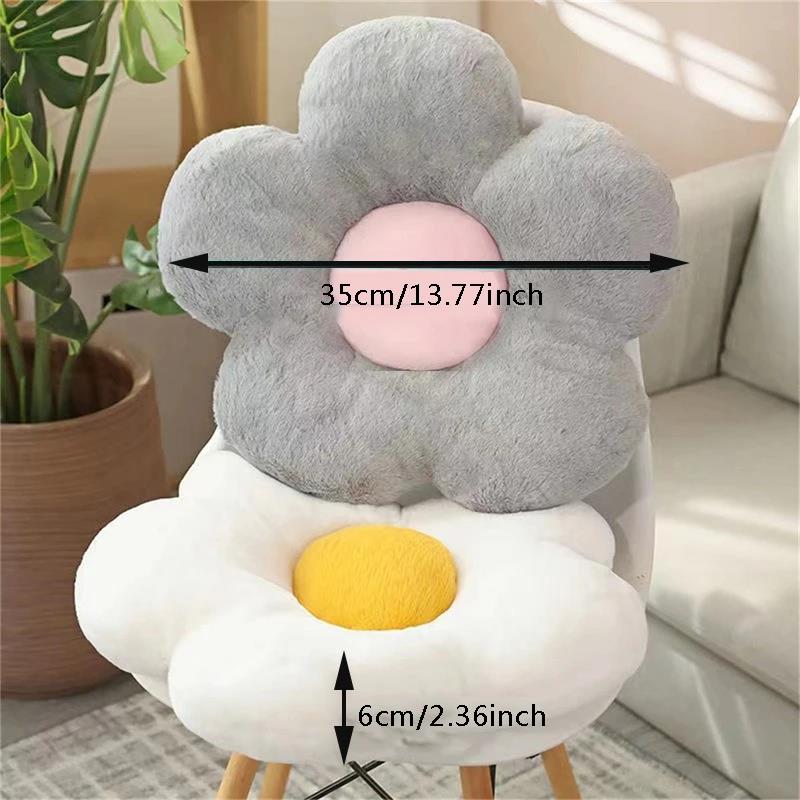 Sunflower-Shaped Throw Pillow