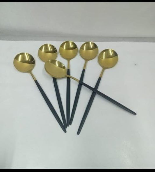 Gold soup spoons