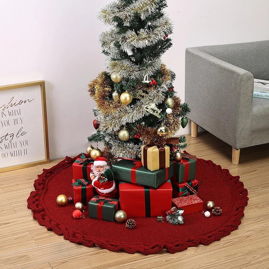 Knitted christmas skirt