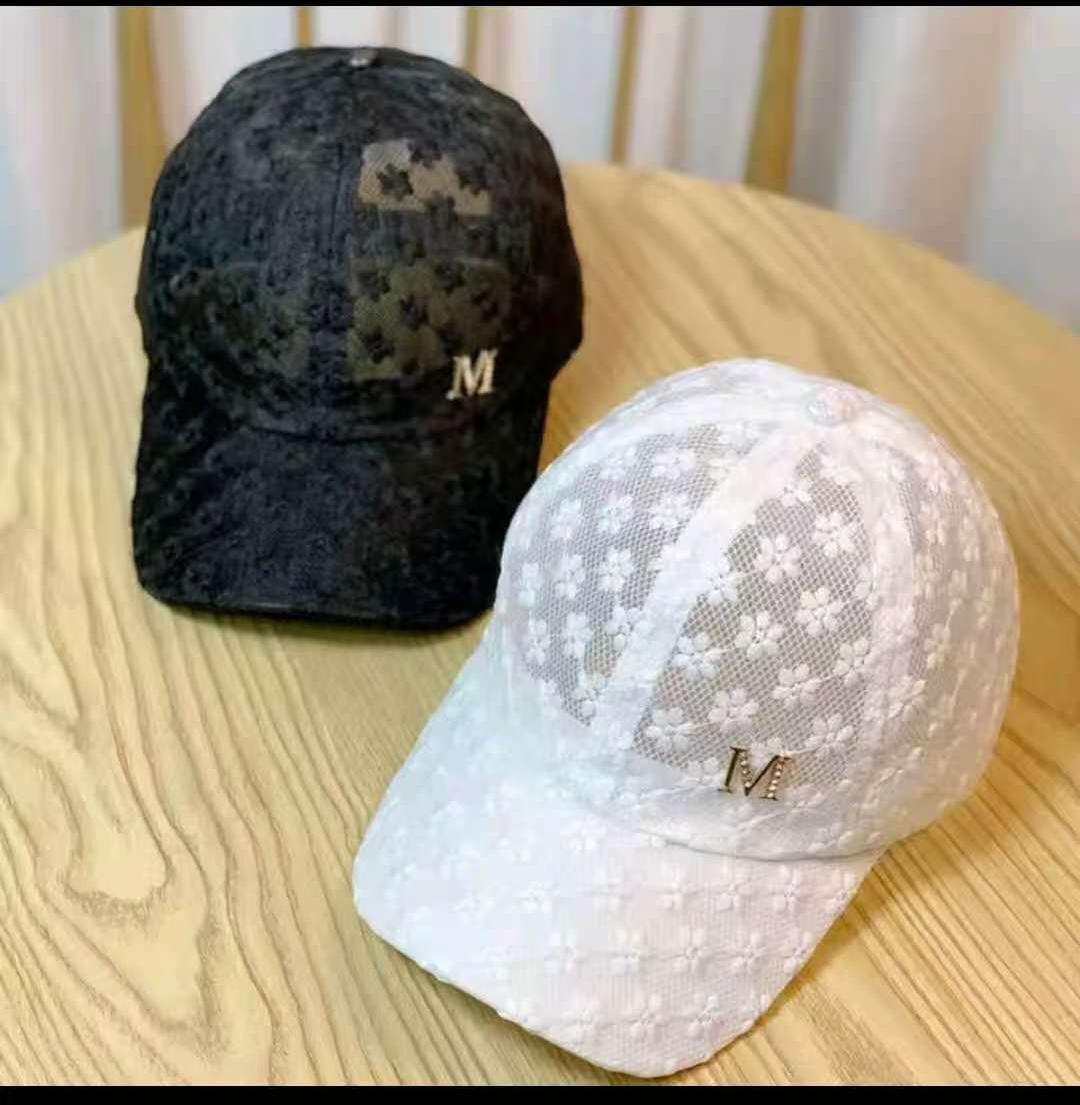 Lace Flower Thin Baseball Cap Female Spring And Summer Sunscreen Hollow Cap Breathable.