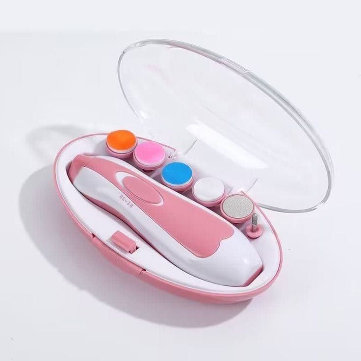 6 grinder AA battery powered baby to adult nail trimmer