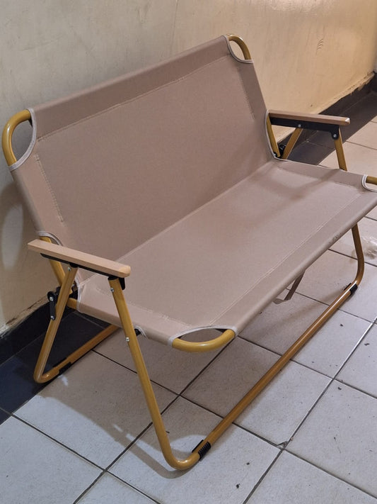 Portable double seat camping chair