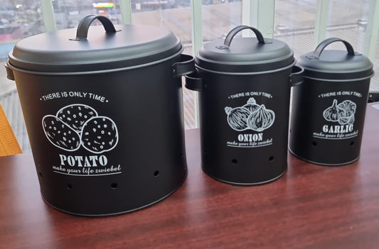 Potato, onion, garlic 3in1 perforated storage bins