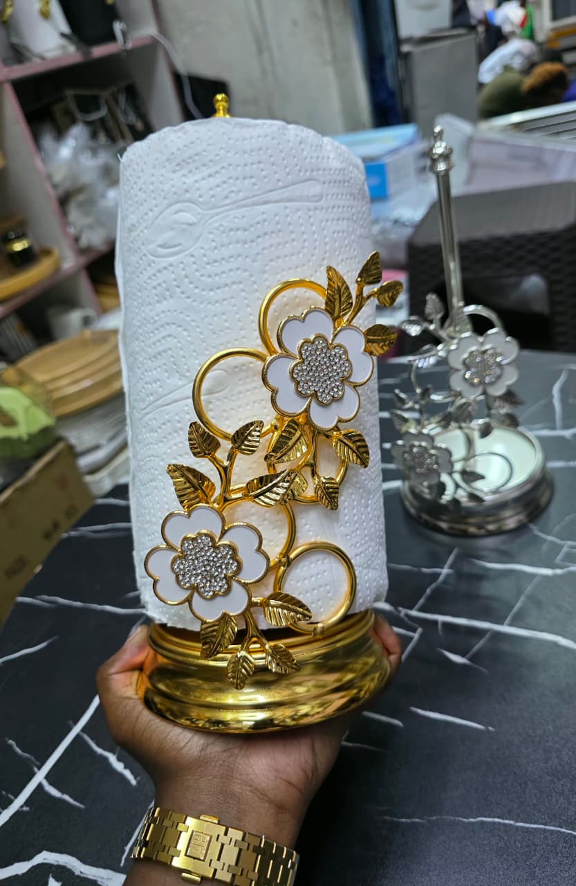 Elegant Luxury kitchen paper Roll Holder Table top