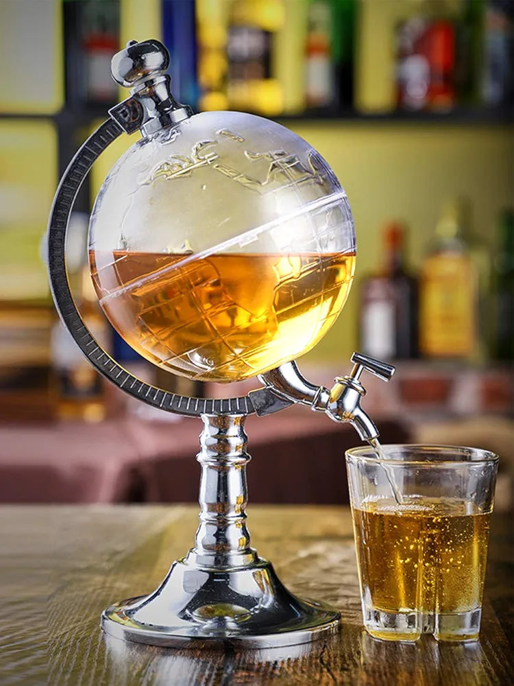 Globe liquor dispenser