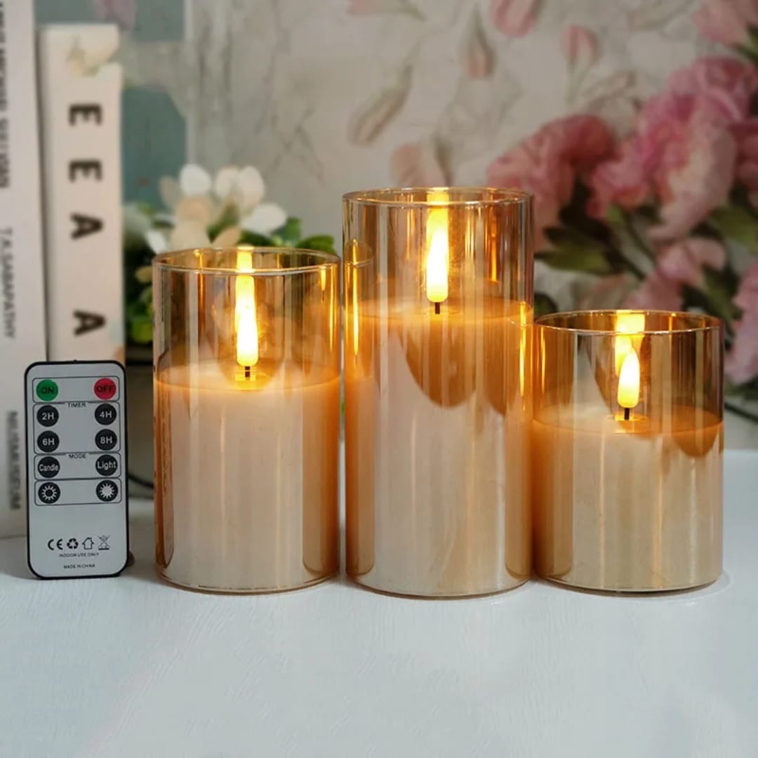 3D Bullet-head Flame LED Remote-controlled