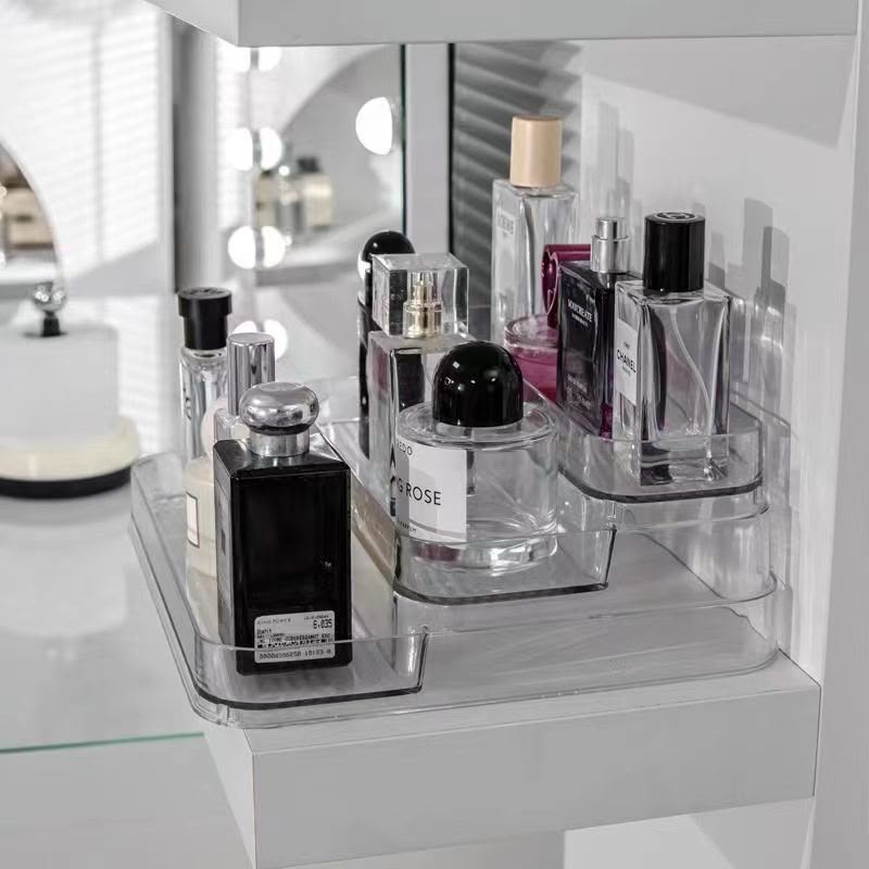 3 Tier Multipurpose Shelf PET Cosmetic Organizer Perfume Storage Rack / Stand Kitchen Seasoning Organizer