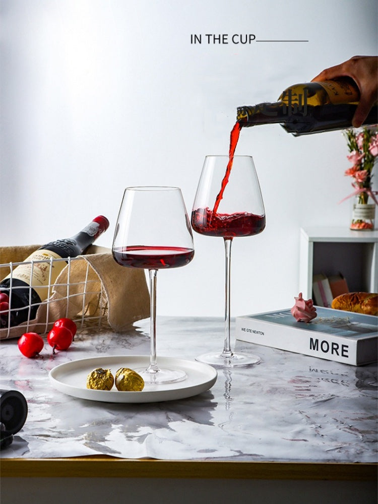 Burgundy tulip shaped wine glass  6pcs