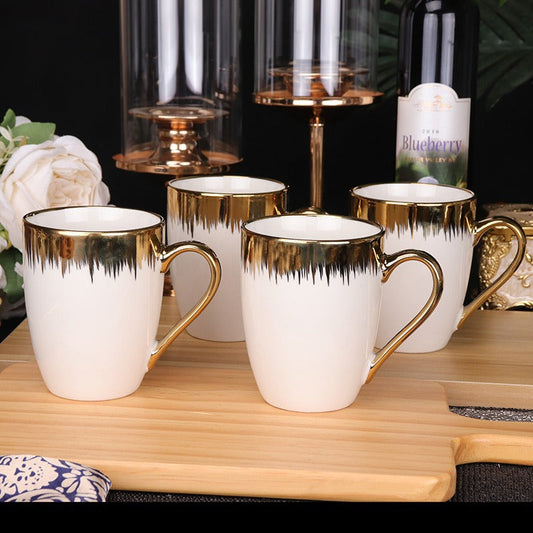 Gold Detail Tea Mugs