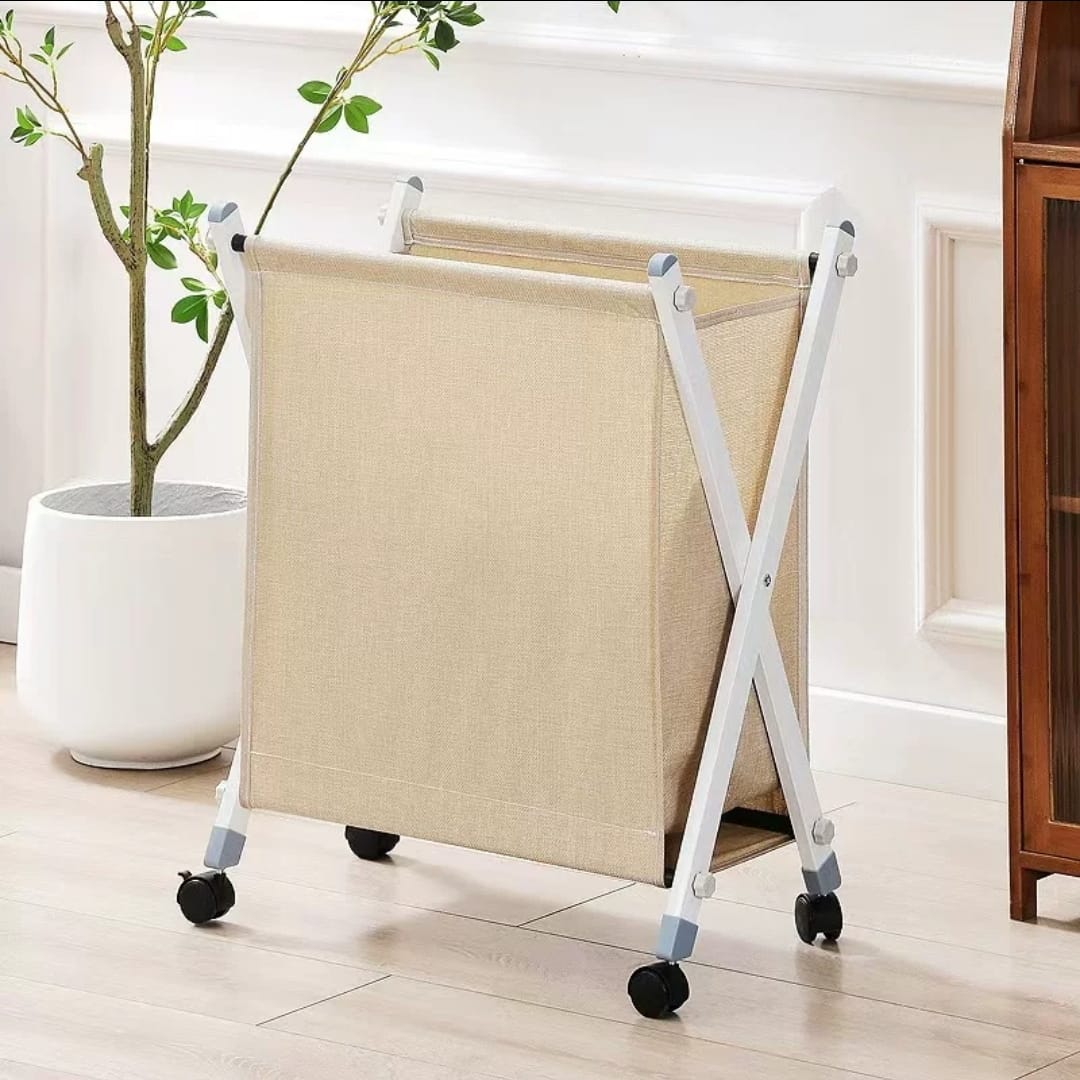 Laundry Basket with Stand & Wheels