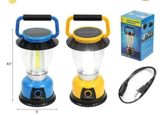 Rechargeable solar camping lamp