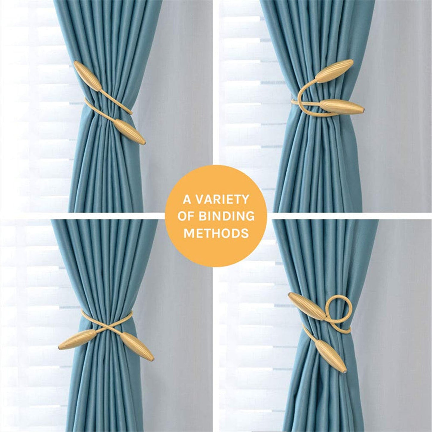 Arbitrary shape strong Curtain tiebacks