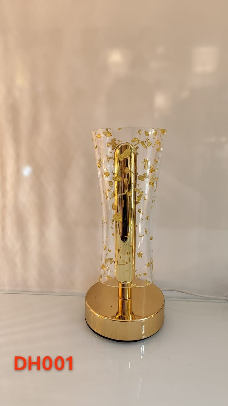 Gold Patterned Table Lamp