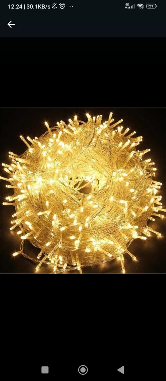 10 meters with 100 rubber string lights