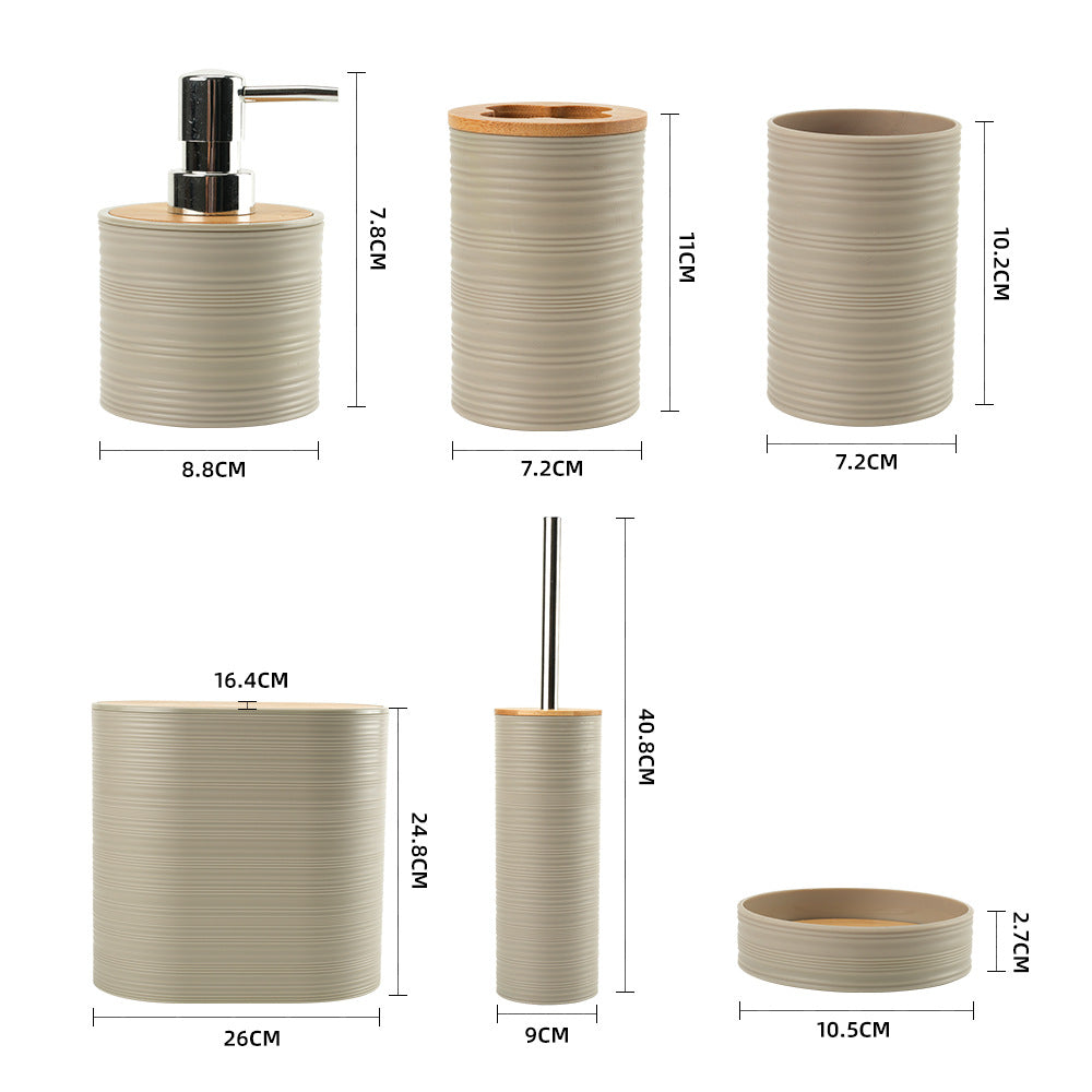 6pcs Bathroom accessories set