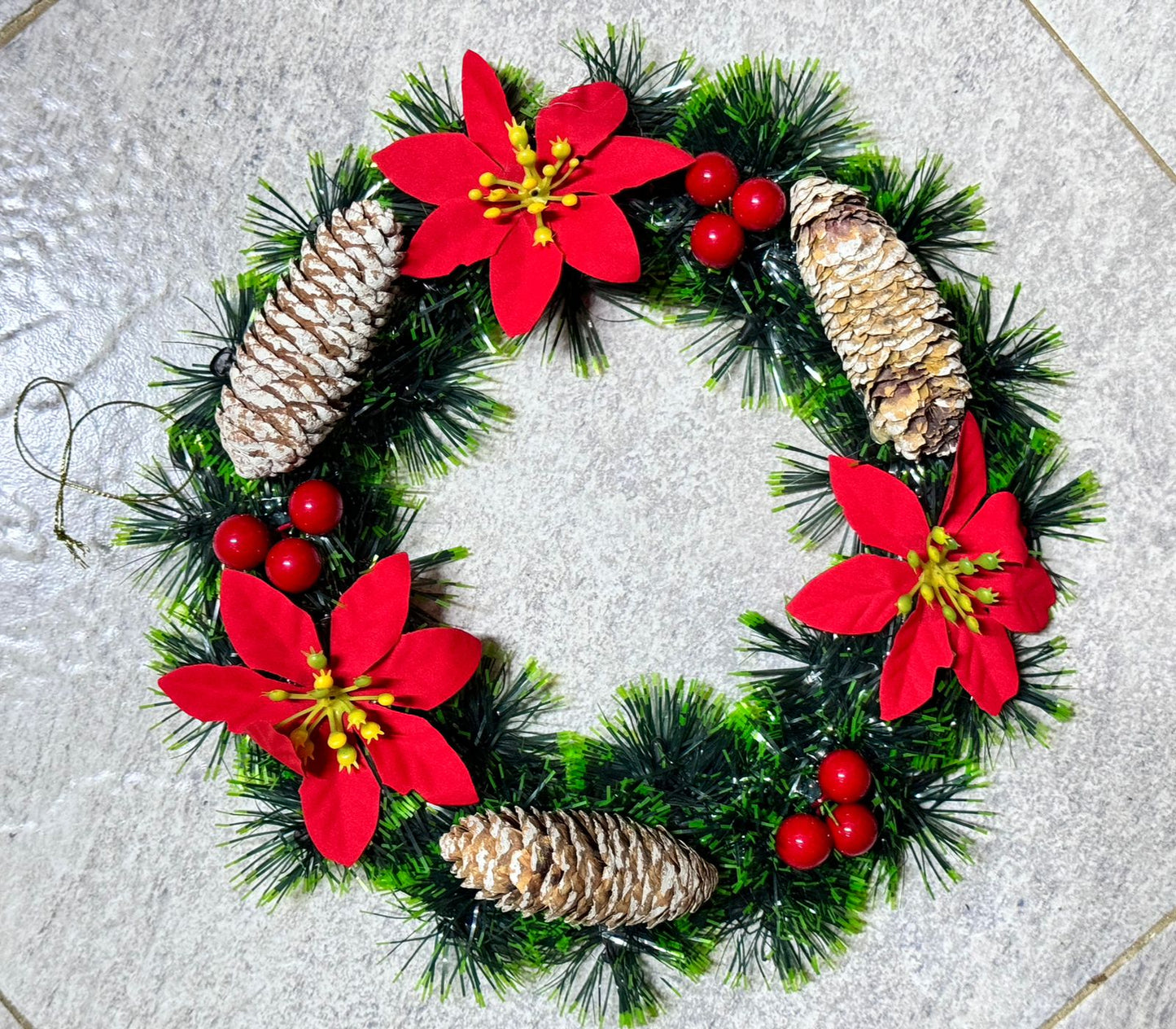 25CM Christmas Wreath for Front Door