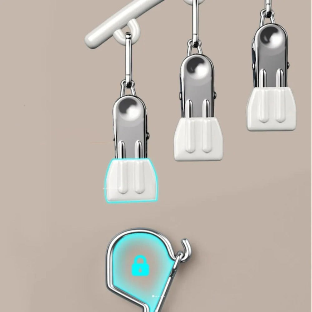 10pegs stainless steel clothes drying hanger