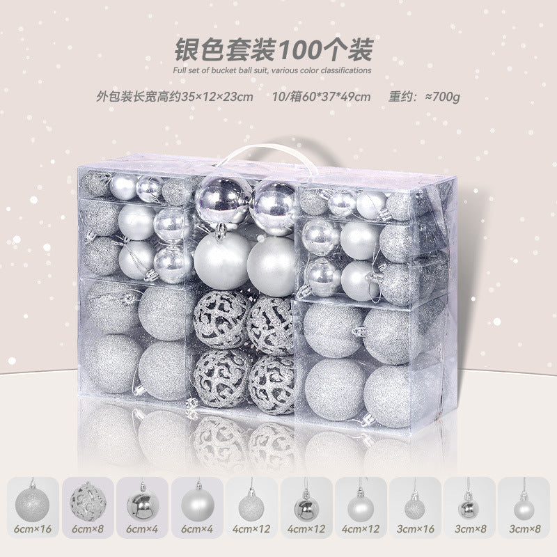100Pcs Christmas Ball Ornaments for Christmas