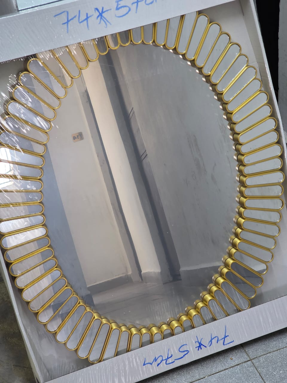 Sunburst Oval luxury wall decor mirror