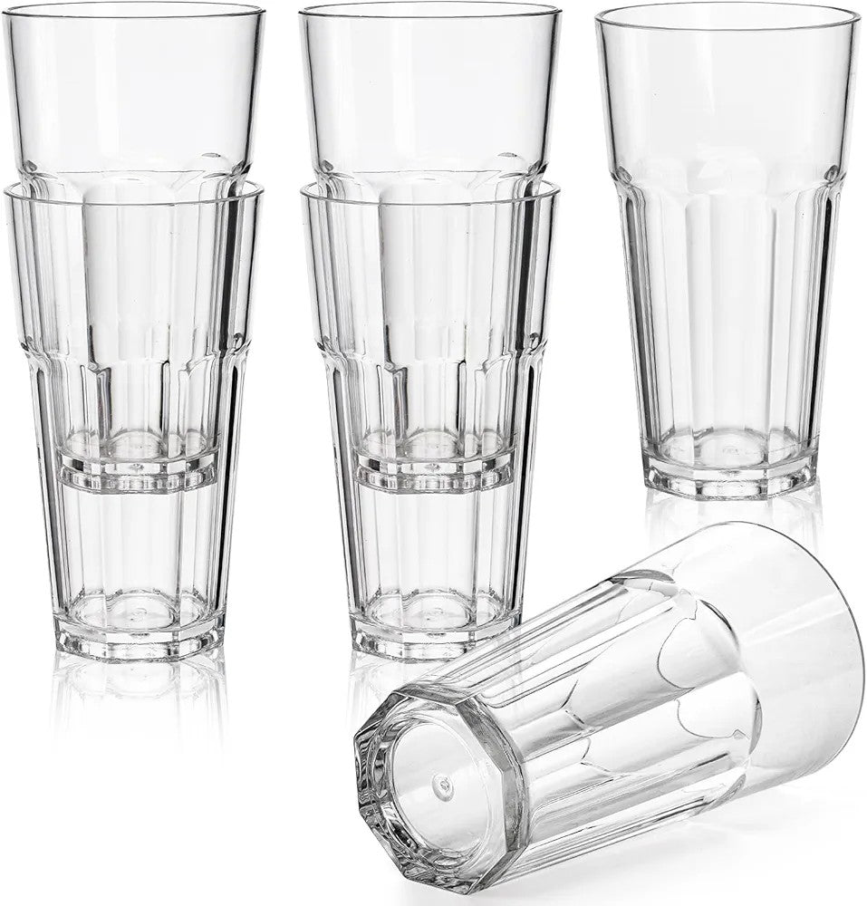 6pcs Unbreakable clear Tumbler Cups