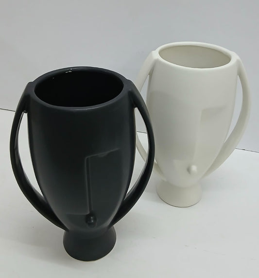 Face Decorative flower Vase
