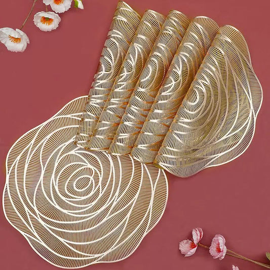 Rose Flower PVC table Mats