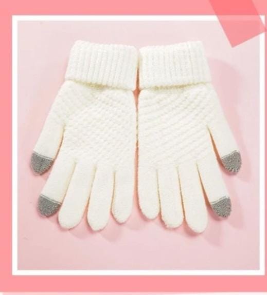 Authentic Cashmere Winter Scarf, Touch Gloves, and Ear Muffs Set!