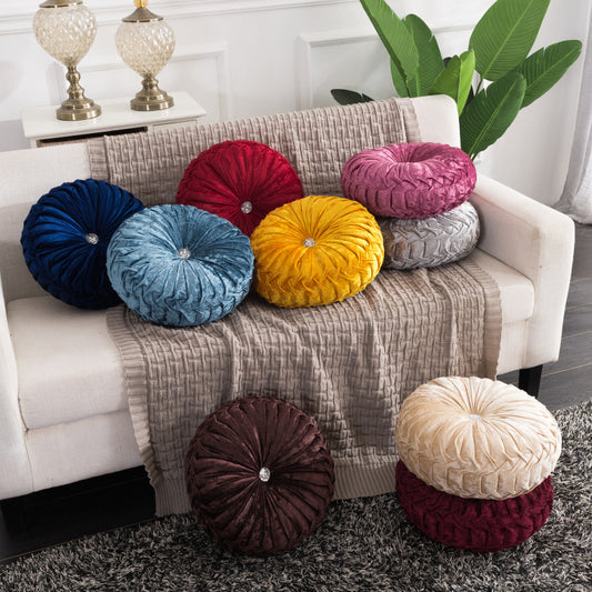 Big size  European Round Pillow, Cushion, Wheel Pillow, Pumpkin Pillow, Sofa Lumbar Support