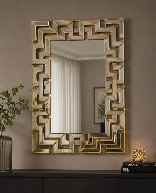 Luxury Geometric Decorative Wall Mirror