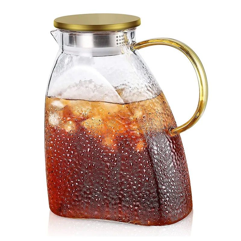 Luxury borosilicate pot/kettle with stainless steel lid