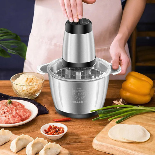 Stainless steel electric mincer 3L