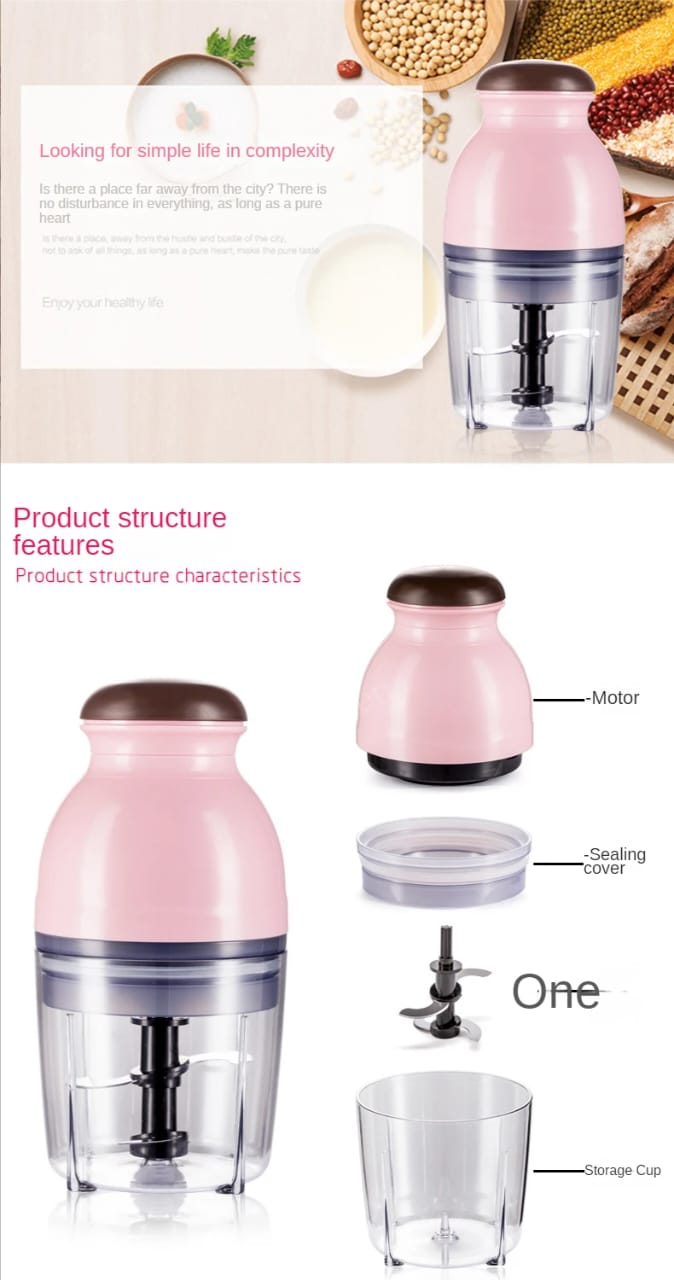 Multifunctional capsules electric chopper