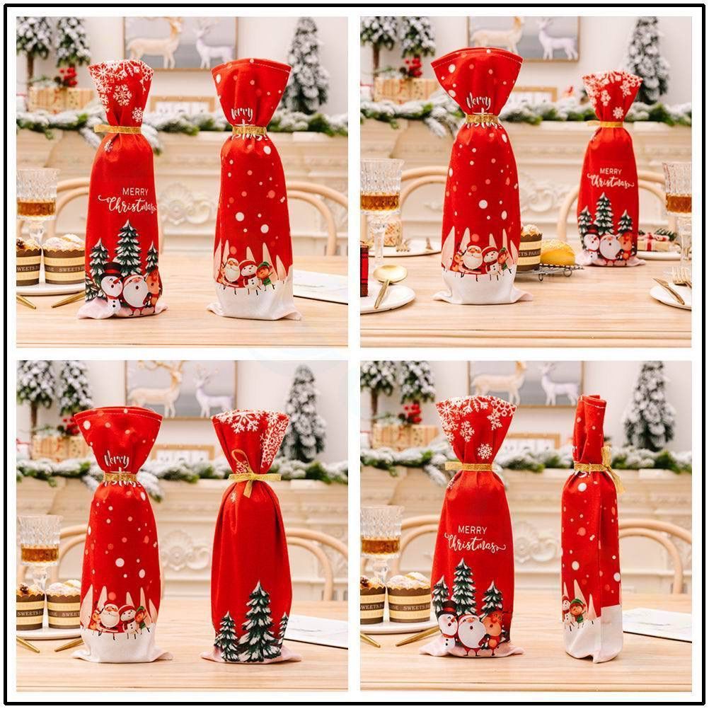 Gift / Wine bottle cover/ Christmas Gift bag