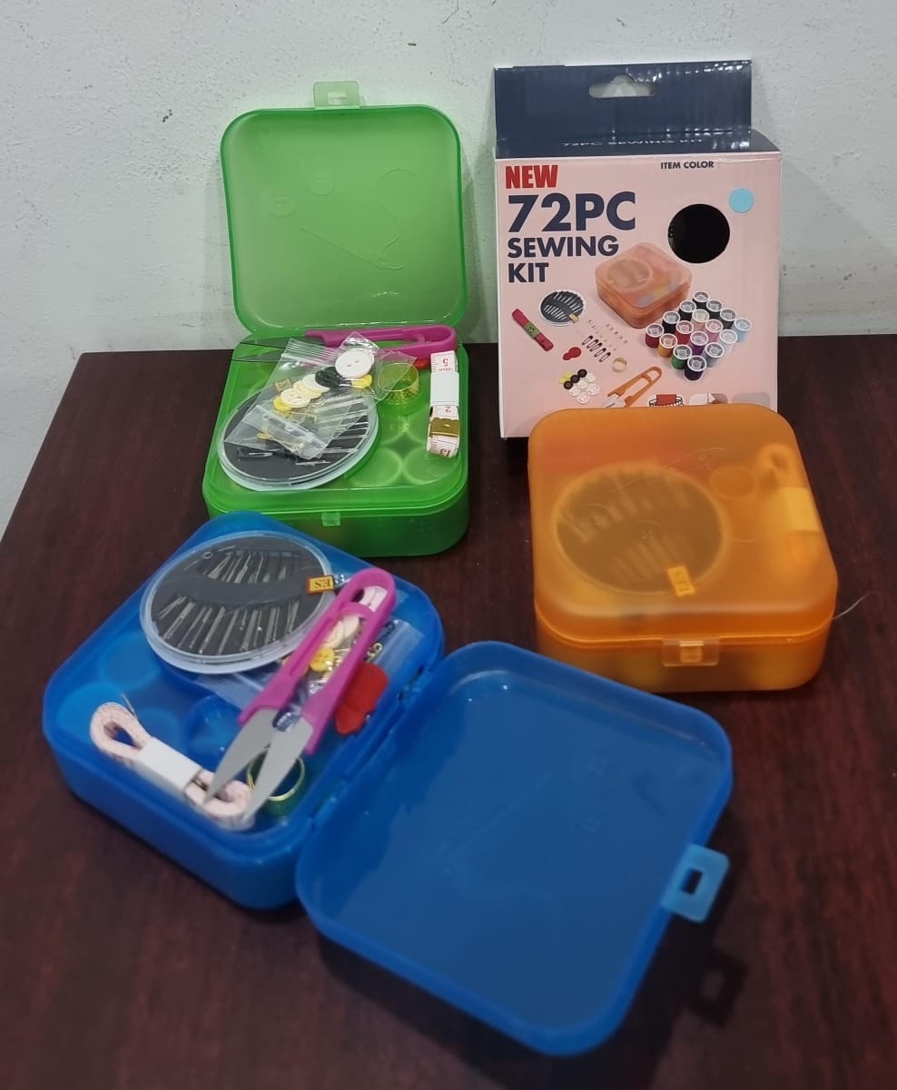 72-piece portable sewing kit