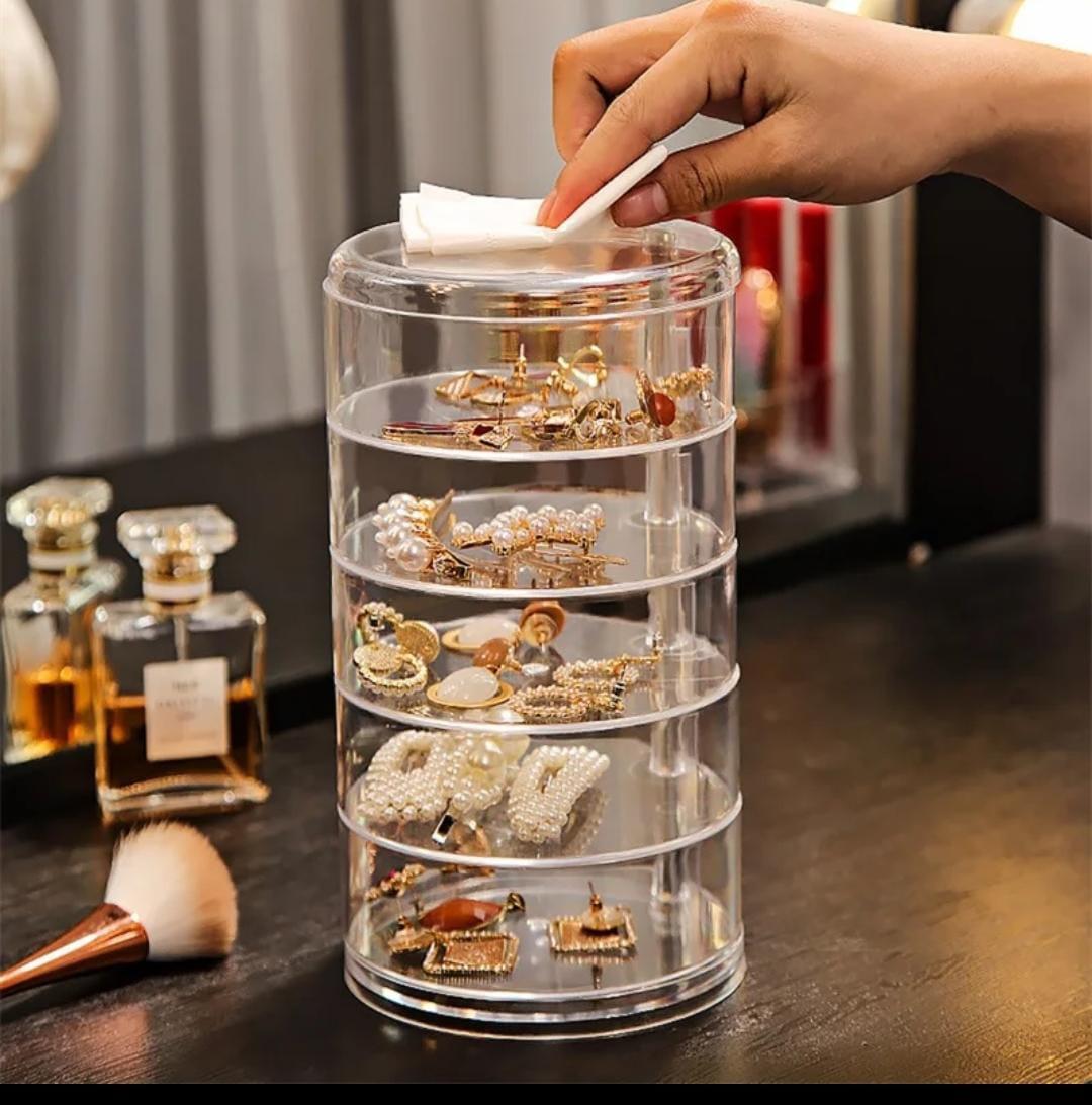 Acrylic rotating Jewellery holder