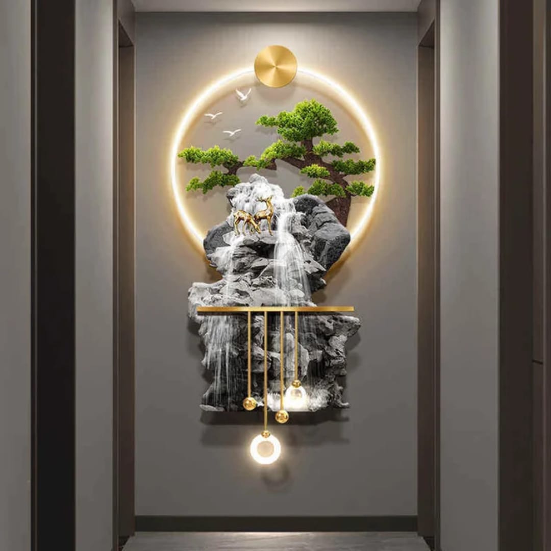 Luxury 3D Waterfall Wall Art