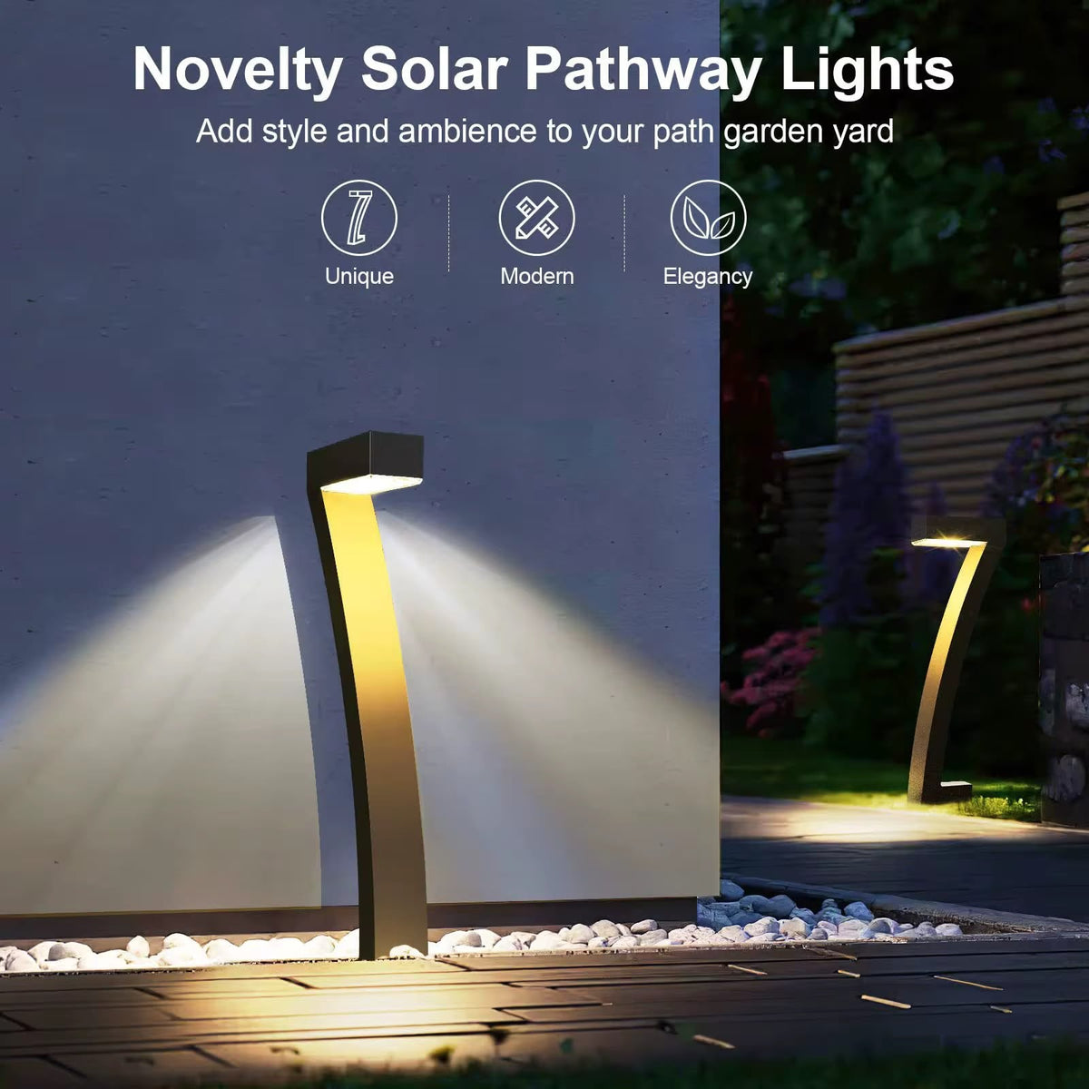 Novelty Solar Garden Pathway Lights – 6pcs Set