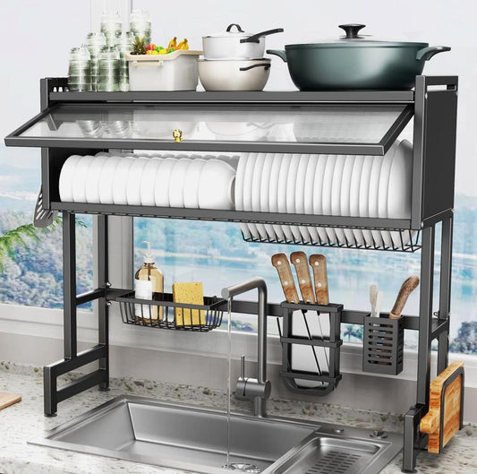 Over the sink dish drainer