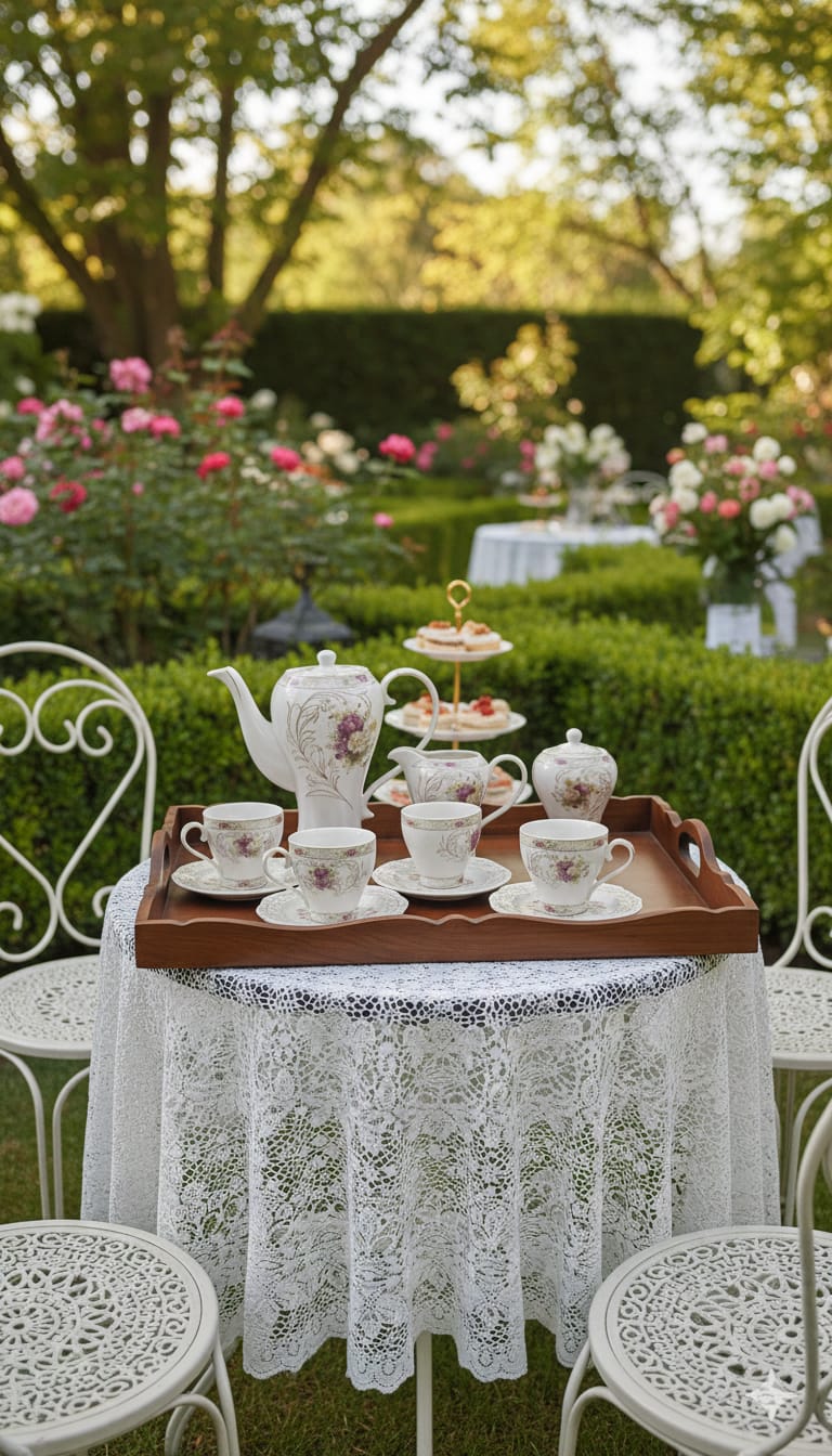 Rose Garden Porcelain Tea Set