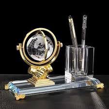GLOBAL EXECUTIVE CRYSTAL DESK ORGANIZER