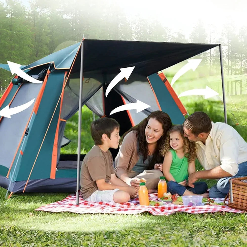 Automatic outdoor camping tent