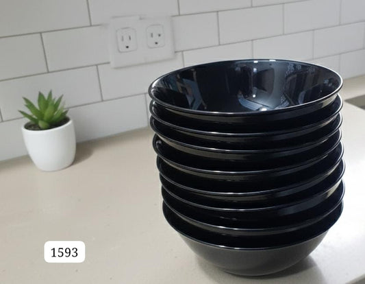 Black themed bowls