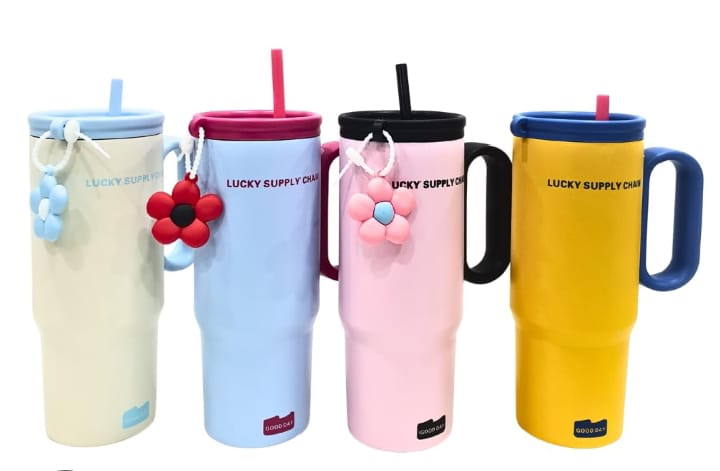 Insulated Stanley Cup with Straw