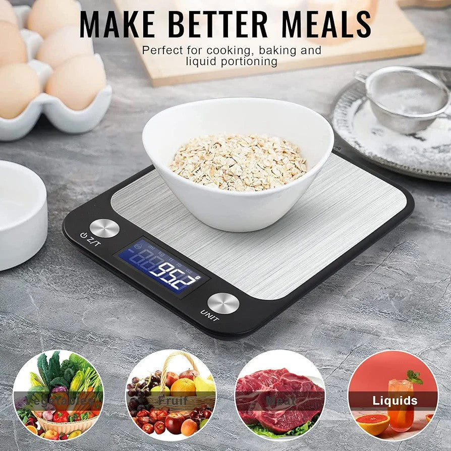 Updated Kitchen Scale, Large Weighing Panel