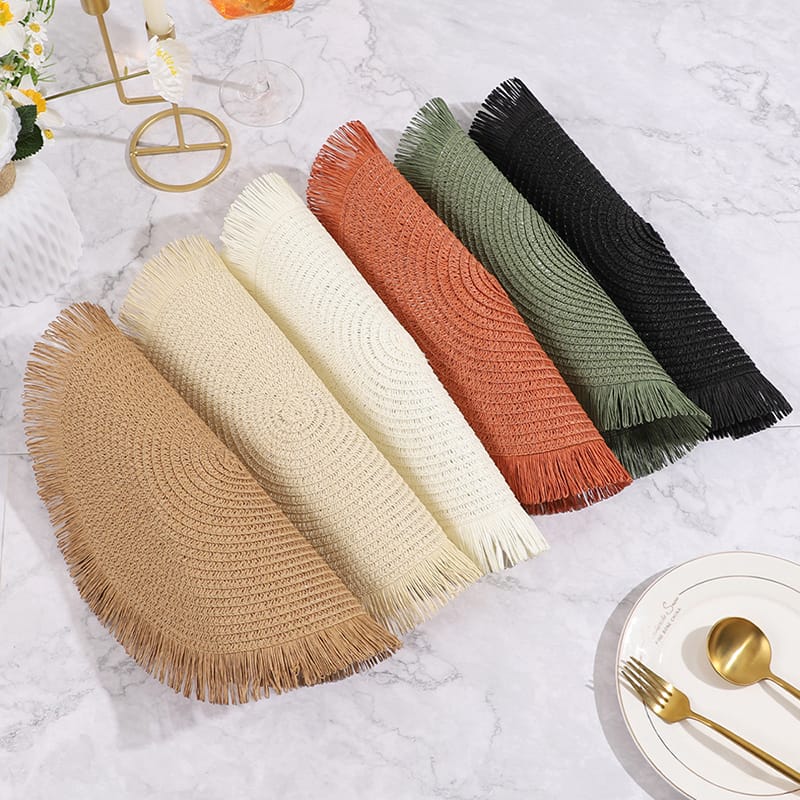 Round Elegant Braided table mats.